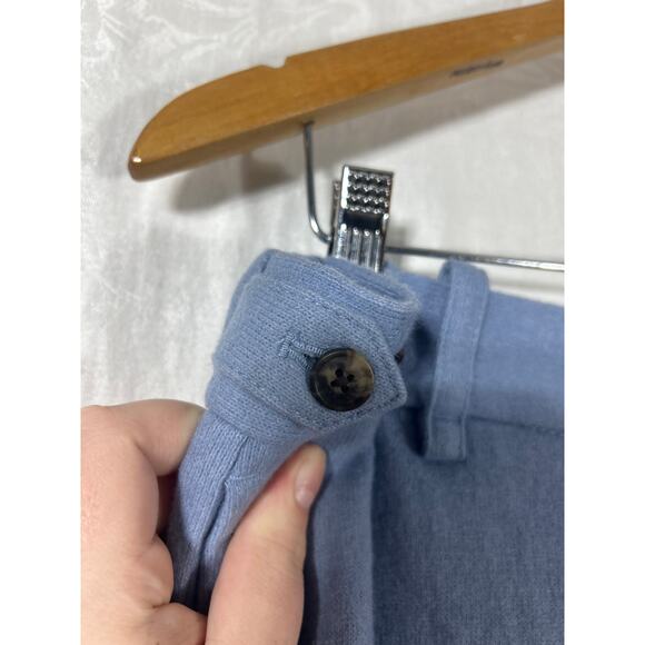 Banana Republic Pants 16 Blue Wool Blend Elastic Waist Lined Trousers - Picture 15 of 16